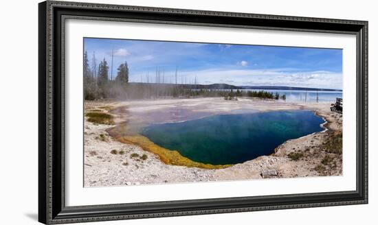 Panorama, USA, Yellowstone National Park, Black Pool-Catharina Lux-Framed Photographic Print