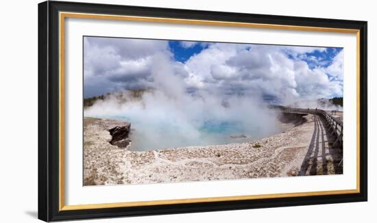 Panorama, USA, Yellowstone National Park, Excelsior Geyser-Catharina Lux-Framed Photographic Print