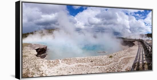 Panorama, USA, Yellowstone National Park, Excelsior Geyser-Catharina Lux-Framed Premier Image Canvas