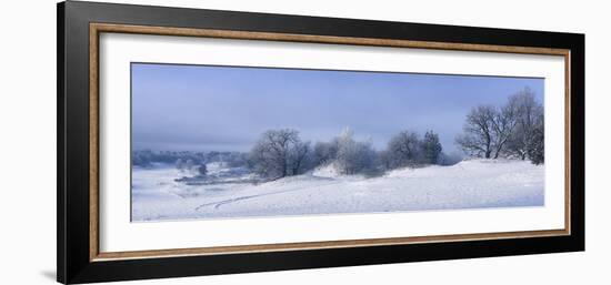 Panorama Winter Dunes-István Nagy-Framed Photographic Print