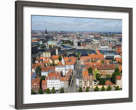 Panoramic City View, Copenhagen, Denmark, Scandinavia, Europe-Christian Kober-Framed Photographic Print