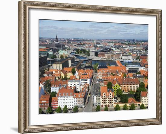 Panoramic City View, Copenhagen, Denmark, Scandinavia, Europe-Christian Kober-Framed Photographic Print