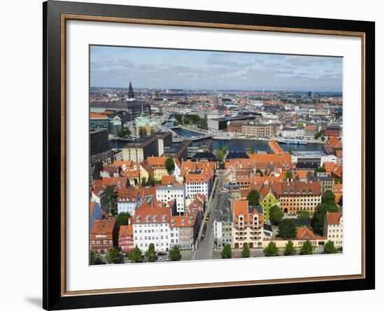 Panoramic City View, Copenhagen, Denmark, Scandinavia, Europe-Christian Kober-Framed Photographic Print