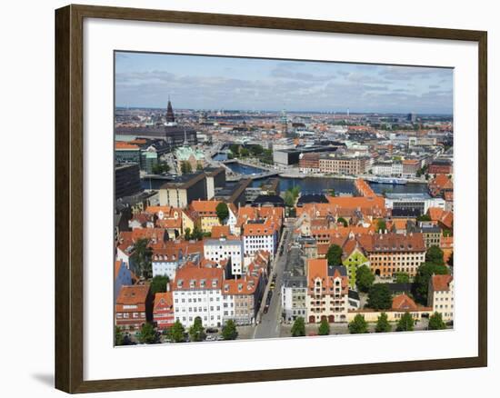 Panoramic City View, Copenhagen, Denmark, Scandinavia, Europe-Christian Kober-Framed Photographic Print