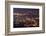 Panoramic Cityscape in Night with River and Tower in Penang, Malaysia, Asia.-elwynn-Framed Photographic Print