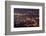 Panoramic Cityscape in Night with River and Tower in Penang, Malaysia, Asia.-elwynn-Framed Photographic Print