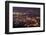 Panoramic Cityscape in Night with River and Tower in Penang, Malaysia, Asia.-elwynn-Framed Photographic Print