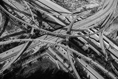 Aerial view of freeway interchange, City Of Los Angeles, Los Angeles County, California, USA-Panoramic Images-Photographic Print