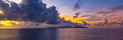 Aurora borealis over Vestrahorn mountains and beach at night, Stokksnes, Iceland-Panoramic Images-Photographic Print