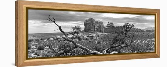 Panoramic Landscape - Arches National Park - Utah - United States-Philippe Hugonnard-Framed Premier Image Canvas