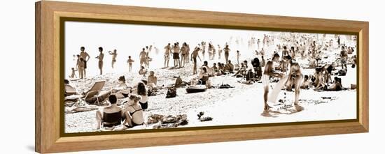 Panoramic Landscape - French beach - France-Philippe Hugonnard-Framed Premier Image Canvas