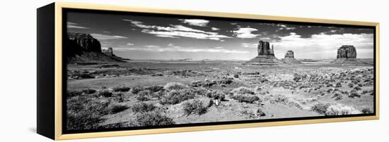 Panoramic Landscape - Monument Valley - Utah - United States-Philippe Hugonnard-Framed Premier Image Canvas