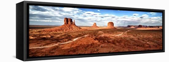 Panoramic Landscape - Monument Valley - Utah - United States-Philippe Hugonnard-Framed Premier Image Canvas