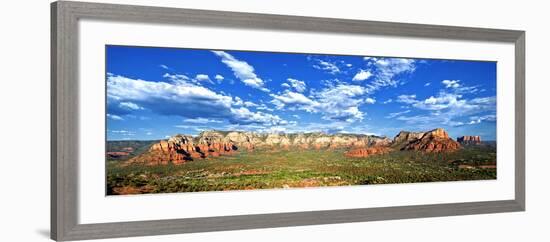 Panoramic Landscape - Thunder Mountains - Sedona - Arizona - United States-Philippe Hugonnard-Framed Photographic Print