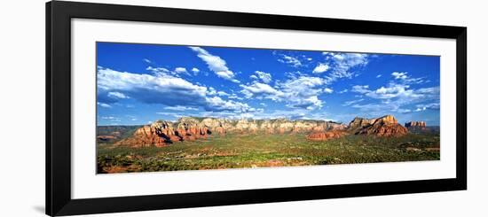 Panoramic Landscape - Thunder Mountains - Sedona - Arizona - United States-Philippe Hugonnard-Framed Photographic Print