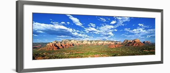 Panoramic Landscape - Thunder Mountains - Sedona - Arizona - United States-Philippe Hugonnard-Framed Photographic Print