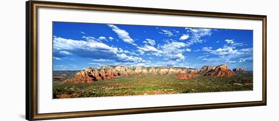 Panoramic Landscape - Thunder Mountains - Sedona - Arizona - United States-Philippe Hugonnard-Framed Photographic Print