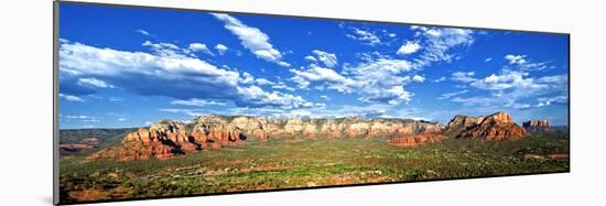 Panoramic Landscape - Thunder Mountains - Sedona - Arizona - United States-Philippe Hugonnard-Mounted Photographic Print