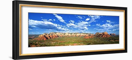 Panoramic Landscape - Thunder Mountains - Sedona - Arizona - United States-Philippe Hugonnard-Framed Photographic Print