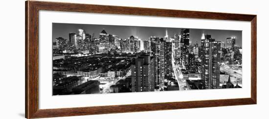 Panoramic Landscape - Times square - Manhattan - New York City - United States-Philippe Hugonnard-Framed Photographic Print