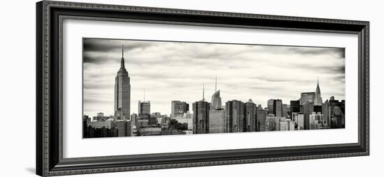 Panoramic Landscape View Manhattan with the Empire State Building and Chrysler Building - NYC-Philippe Hugonnard-Framed Photographic Print