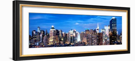 Panoramic Landscape View of Times Square, Skyscrapers View, Midtown Manhattan, NYC, NYC, US, USA-Philippe Hugonnard-Framed Photographic Print