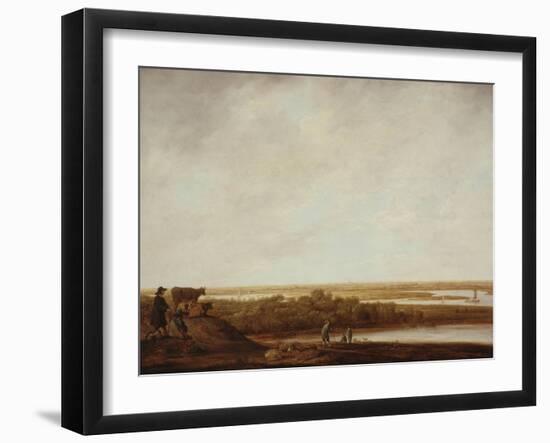 Panoramic Landscape with Shepherds, 1640-45-Aelbert Cuyp-Framed Giclee Print