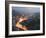 Panoramic Night View of the City, Sarajevo, Bosnia, Bosnia-Herzegovina, Europe-Christian Kober-Framed Photographic Print