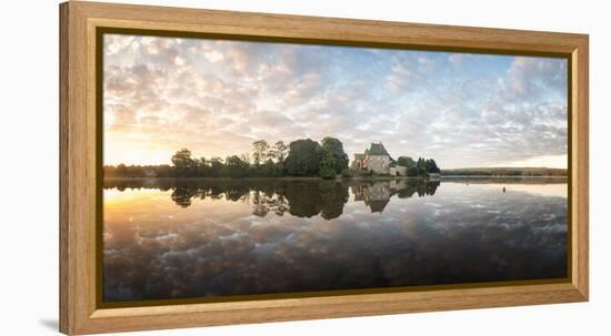 Panoramic of Abbaye Paimpont in Brittany-Philippe Manguin-Framed Premier Image Canvas