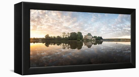 Panoramic of Abbaye Paimpont in Brittany-Philippe Manguin-Framed Premier Image Canvas