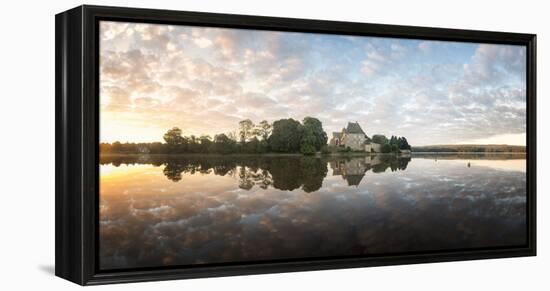 Panoramic of Abbaye Paimpont in Brittany-Philippe Manguin-Framed Premier Image Canvas