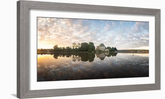 Panoramic of Abbaye Paimpont in Brittany-Philippe Manguin-Framed Photographic Print