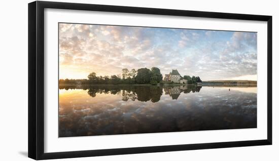 Panoramic of Abbaye Paimpont in Brittany-Philippe Manguin-Framed Photographic Print