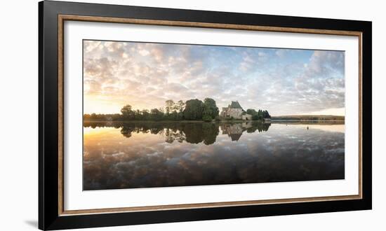 Panoramic of Abbaye Paimpont in Brittany-Philippe Manguin-Framed Photographic Print