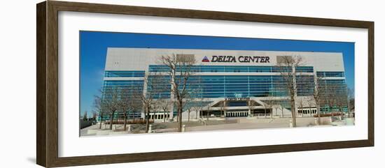 Panoramic of Delta Center building, Salt Lake City, UT-null-Framed Photographic Print