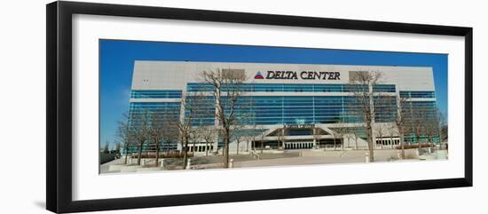 Panoramic of Delta Center building, Salt Lake City, UT-null-Framed Photographic Print