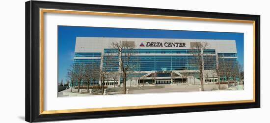 Panoramic of Delta Center building, Salt Lake City, UT-null-Framed Photographic Print