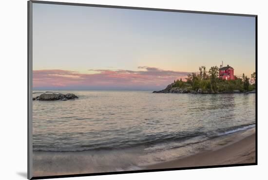 Panoramic of the Marquette Harbor Lighthouse on Lake Superior in Marquette, Michigan USA-Chuck Haney-Mounted Photographic Print