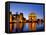 Panoramic of the Palace of Fine Arts at Dusk in San Francisco, California, Usa-Chuck Haney-Framed Premier Image Canvas