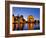 Panoramic of the Palace of Fine Arts at Dusk in San Francisco, California, Usa-Chuck Haney-Framed Photographic Print