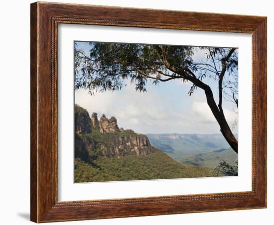 Panoramic Photo of the Three Sisters, Blue Mountains, Katoomba, New South Wales, Australia, Pacific-Matthew Williams-Ellis-Framed Photographic Print