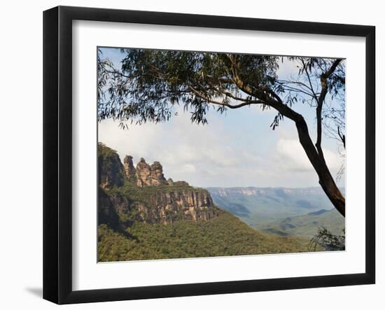 Panoramic Photo of the Three Sisters, Blue Mountains, Katoomba, New South Wales, Australia, Pacific-Matthew Williams-Ellis-Framed Photographic Print