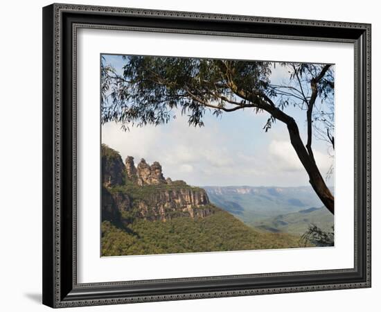 Panoramic Photo of the Three Sisters, Blue Mountains, Katoomba, New South Wales, Australia, Pacific-Matthew Williams-Ellis-Framed Photographic Print