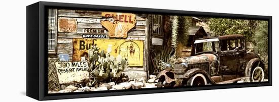 Panoramic - Route 66 - Gas Station - Arizona - United States-Philippe Hugonnard-Framed Premier Image Canvas