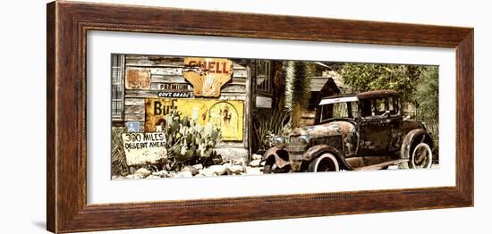 Panoramic - Route 66 - Gas Station - Arizona - United States-Philippe Hugonnard-Framed Photographic Print