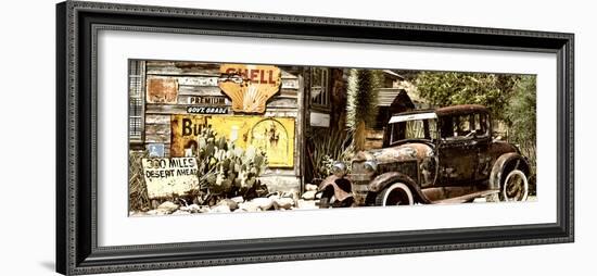 Panoramic - Route 66 - Gas Station - Arizona - United States-Philippe Hugonnard-Framed Photographic Print