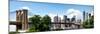 Panoramic Skyline of Manhattan, Brooklyn Bridge and One World Trade Center, New York City, US-Philippe Hugonnard-Mounted Photographic Print