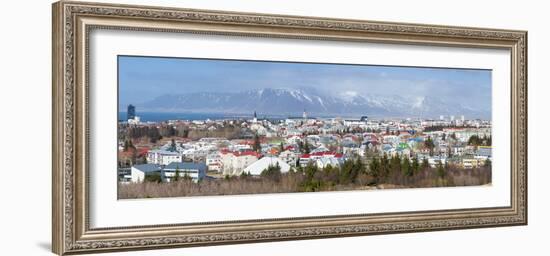 Panoramic View across the City of Reykjavik, Iceland, Polar Regions-Chris Hepburn-Framed Photographic Print