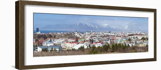 Panoramic View across the City of Reykjavik, Iceland, Polar Regions-Chris Hepburn-Framed Photographic Print