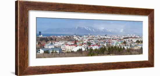 Panoramic View across the City of Reykjavik, Iceland, Polar Regions-Chris Hepburn-Framed Photographic Print